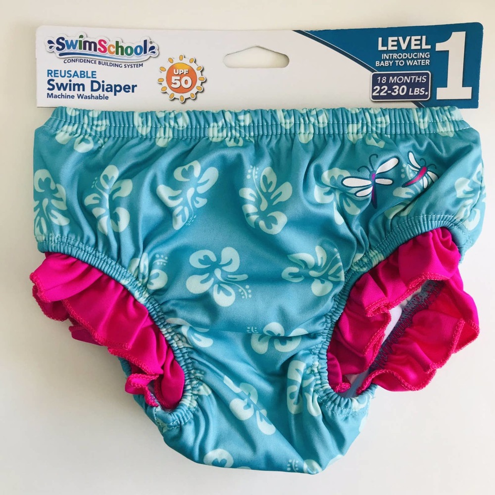 NWT SWIMSCHOOL Reusable Swim Diaper size 12mo.